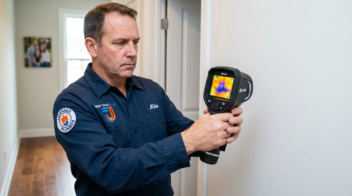 Thermal imaging leak detection by Johns Plumbing LLC in Muleshoe