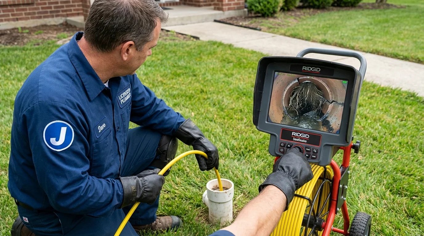 Sewer camera inspection being performed by Johns Plumbing LLC in Muleshoe